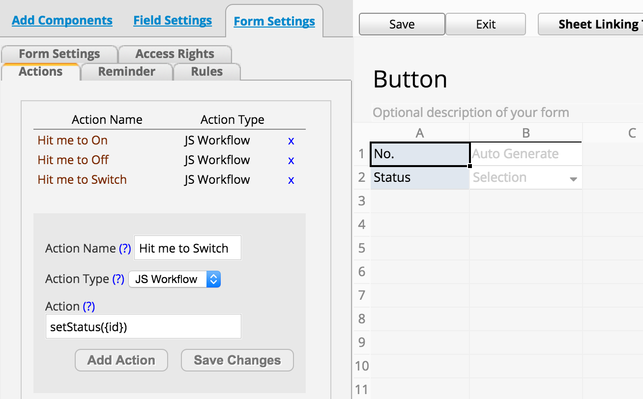 Action Button configuration