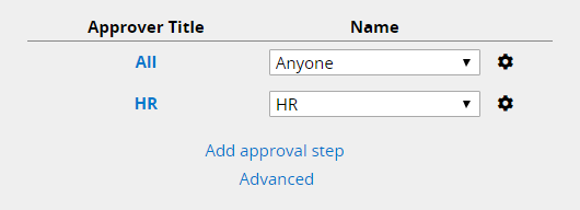Approval step in design mode