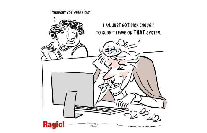 Sick Day Denied by the HR system 🤢 Icon