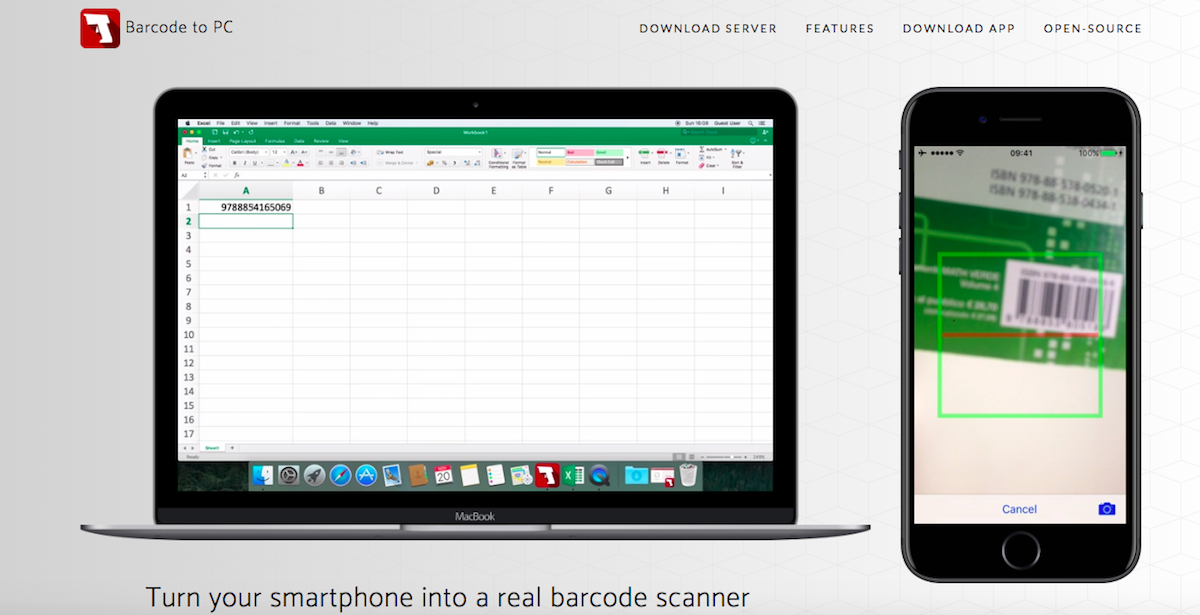 让手机变身条形码扫瞄仪的 APP：“Barcode to PC”介绍 Icon