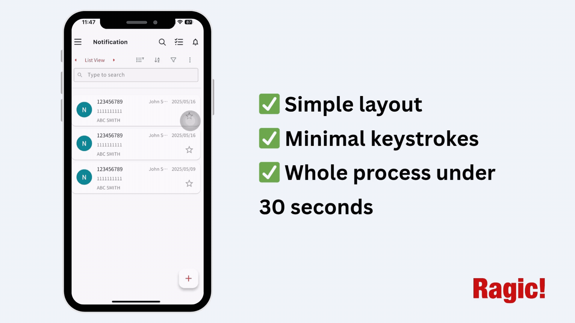 Ragic mobile app