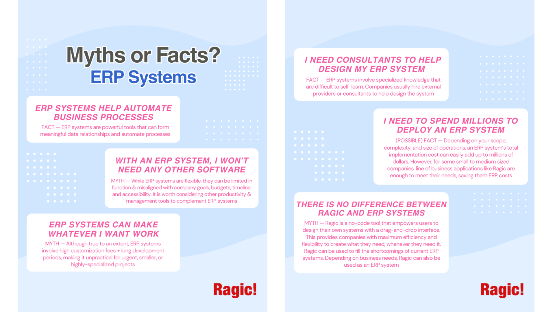 Myths vs Facts: ERP Systems Icon