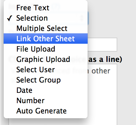 Pop up selection option value picker for linked fields Icon