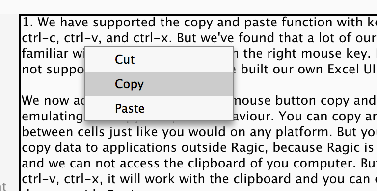 Mouse copy paste, CSV download, Backup and restore to different account Icon