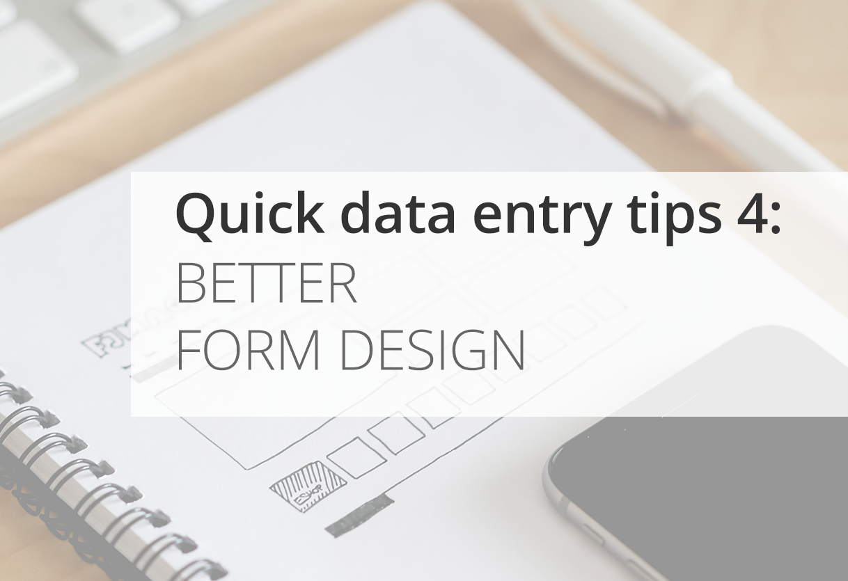 Quick Data Entry Tips: Better Form Design Icon
