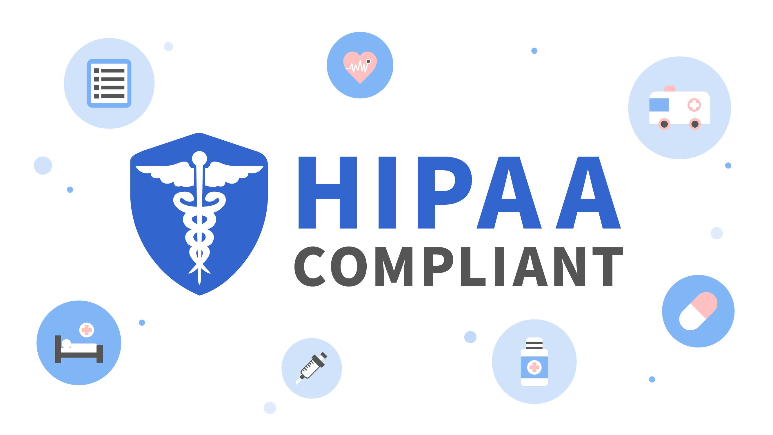 資安規範遵循《健康保險便利及責任法案》（HIPAA），主機服務商 AWS、GCP 亦遵循相關規範，有需要時可簽署 BAA。