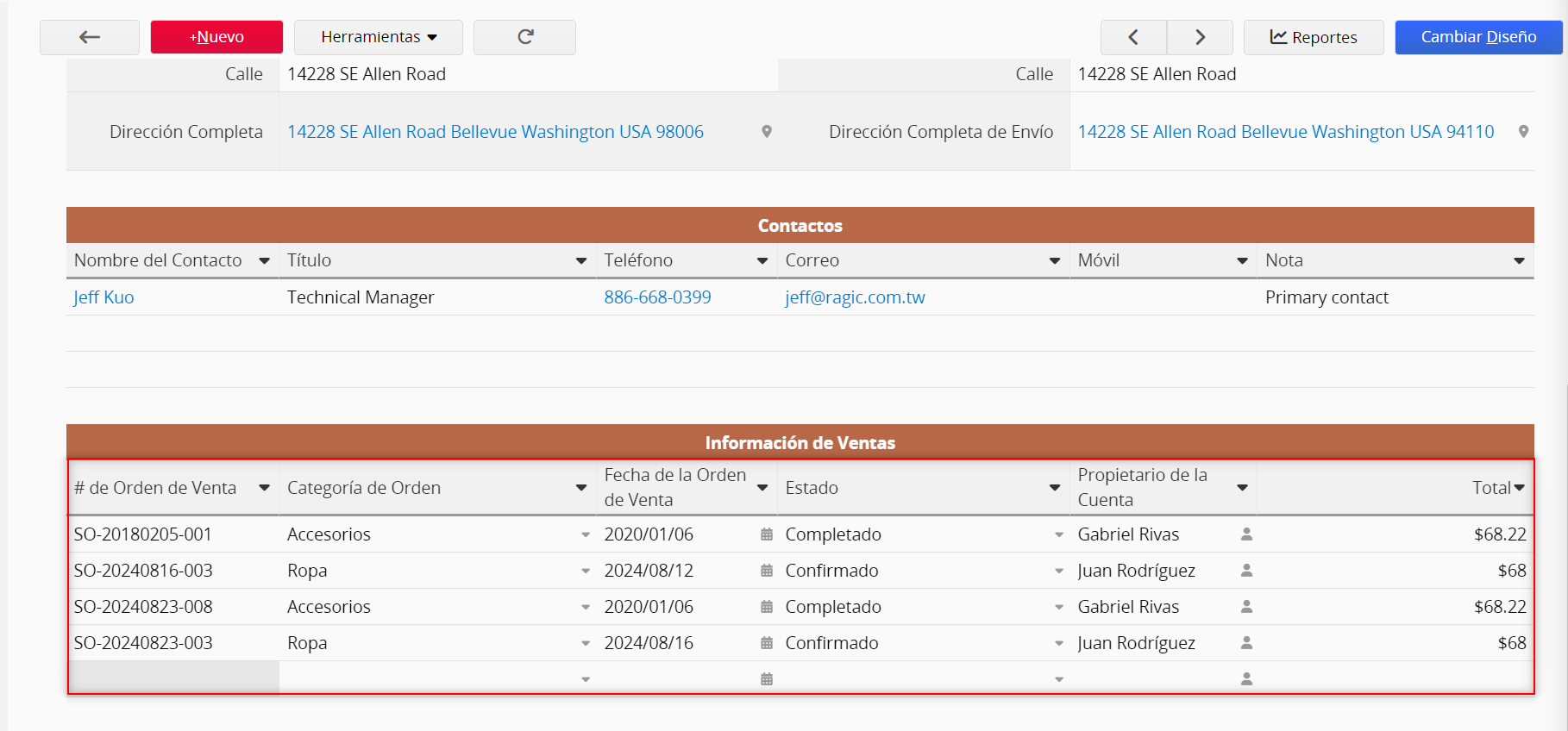 Subtabla de referencia