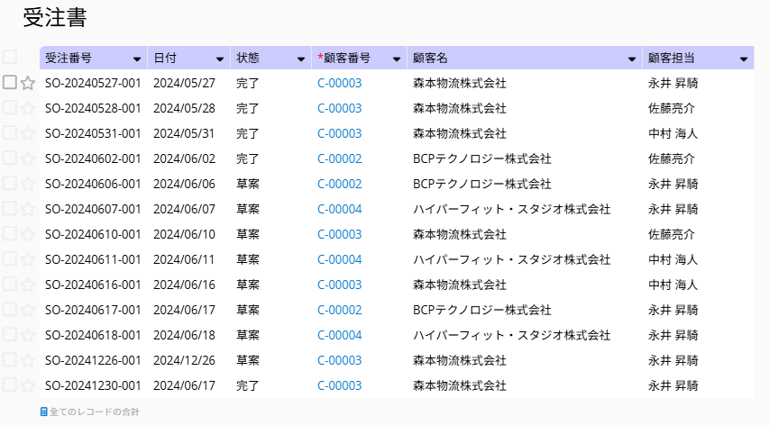注文状況を追跡しながら詳細も把握