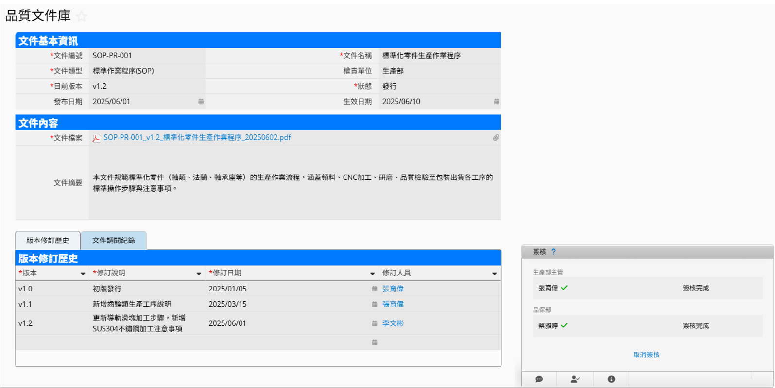 稽核文件管理