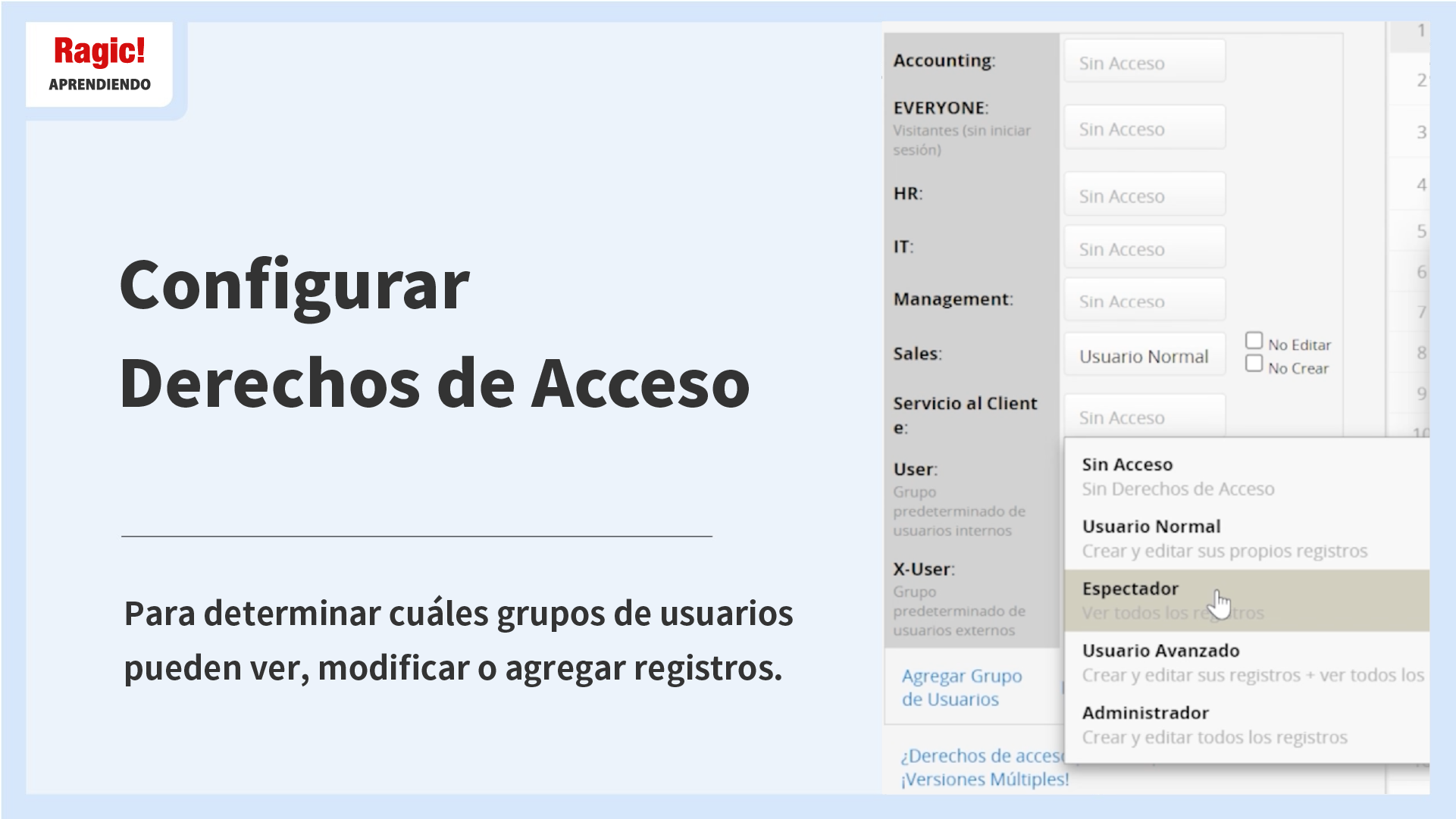 Configuración de Derechos de Acceso